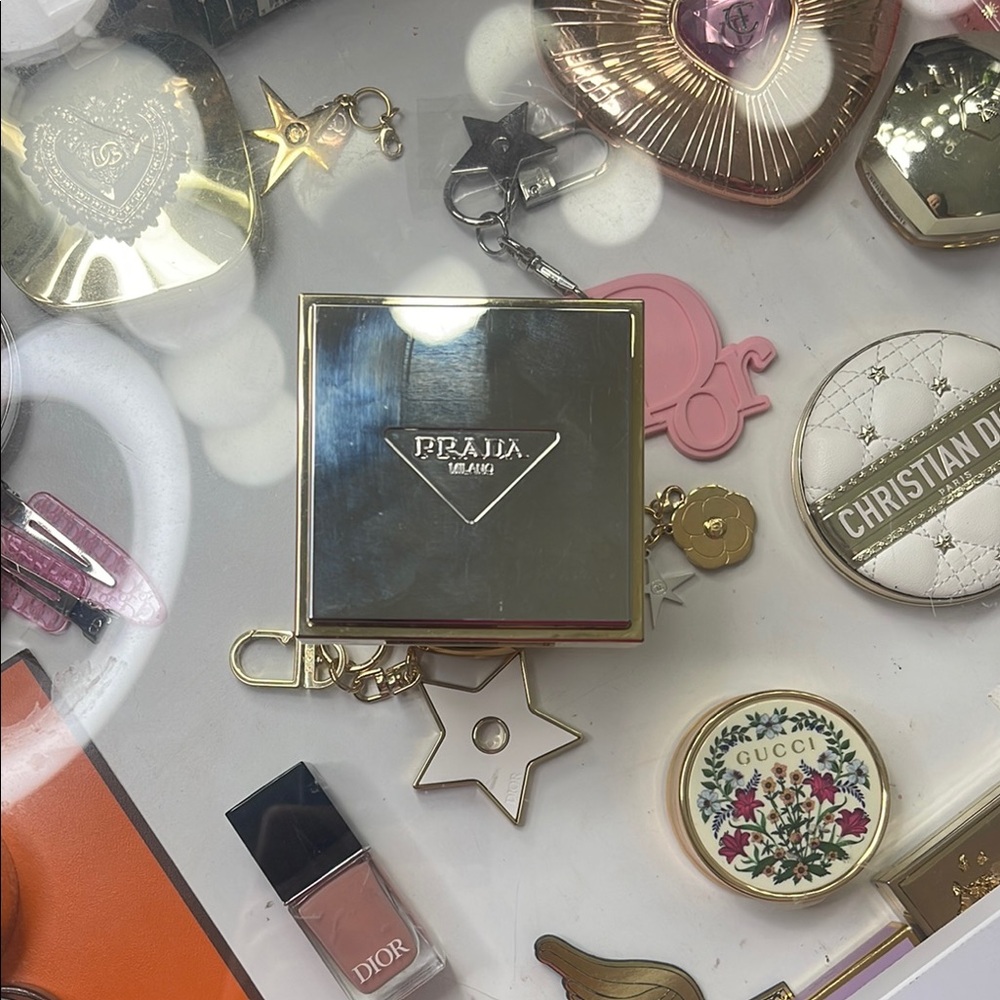 Prada portrait eyeshadow palette - gold purple brown